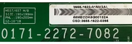 Kit Vizio 3655-1622-0150 0500-0619-1260 5555t32c28 M557-g0 (Usado)