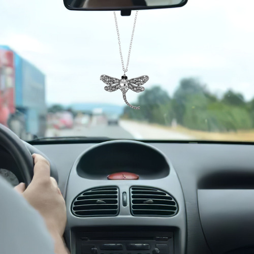 Accesorios Para Colgar En El Coche Bling Dragonfly: Crystal
