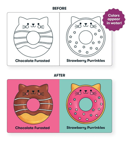 Libro De Baño Cat Donuts Cambio Color Mudpuppy