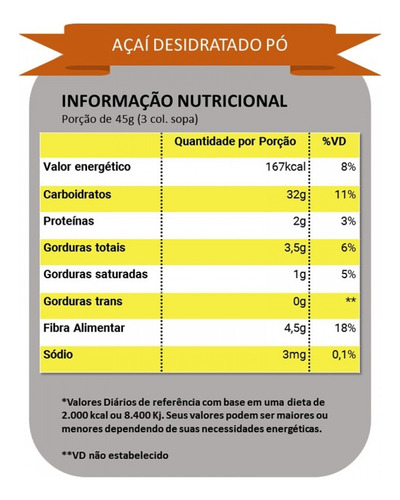 Açai Em Pó 100% Puro 250gr Embalagem Abre E Fecha - X Roots