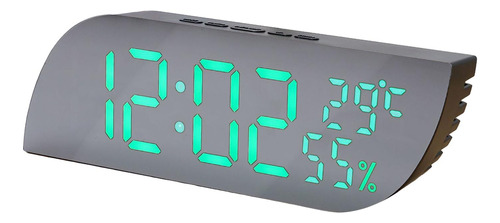 Reloj Despertador Digital De Mesita De Noche De 12/24 Horas,