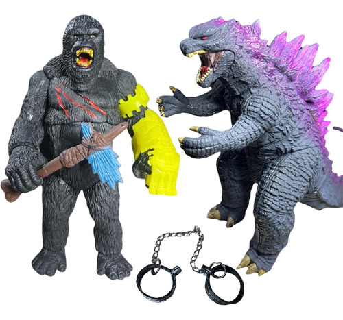 Godzilla Vs King Kong Con Sonido 30 Cm Alto Articulados