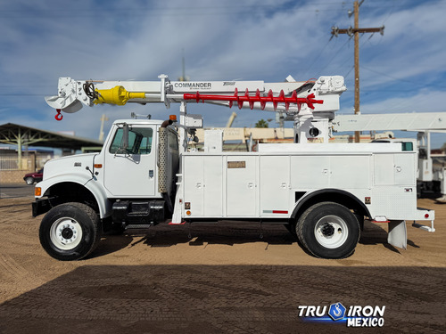 Grua Barrena 1999 International 4700 Con Terex De 11.72 Ton