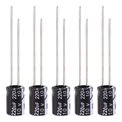 Condensador Capacitor Electrolitico 220uf 10v 105°c  10pzs