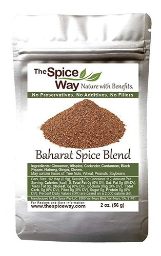 5 Piezas De The Spice Way - Baharat Spice Blend Mix 2 Oz (mi