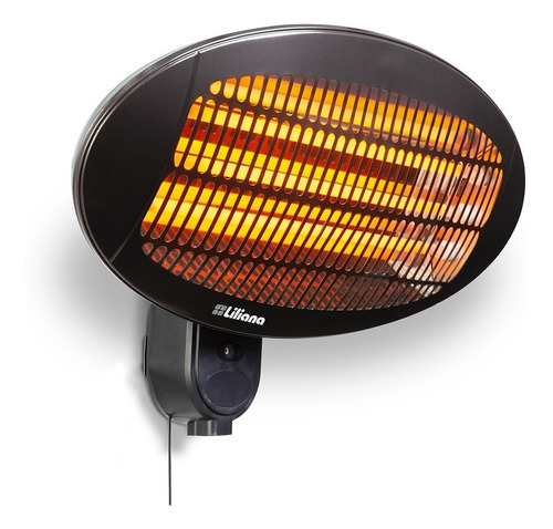 Calefactor Infrarrojo De Pared Liliana Cipar2000 2000w Color Negro