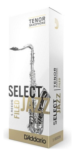 Cañas Para Saxofón Tenor De 3 M (caja Con 5) Daddario Select Jazz