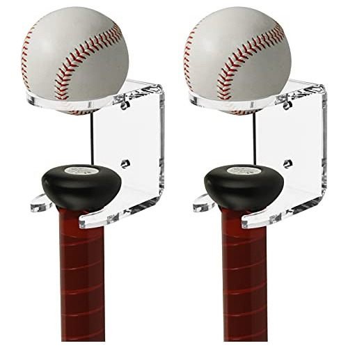 Cosmos 2 Pcs Acrílico Baseball Bat Wall Mount Softball Wall