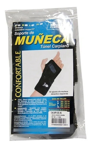 Muñequera Férula Túnel Carpiano Esguince Mano