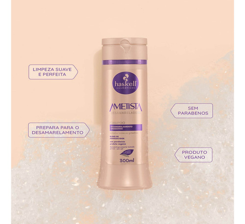 Shampoo Ametista Desamareladora Haskell 300ml