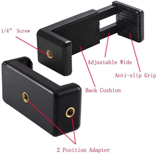 Imagen 5 de 6 de Walway Universal Cell Phone TriPod Mount Adapter Holder For