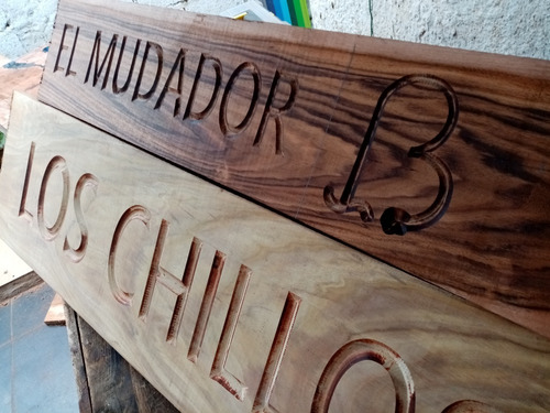 Oferta! Carteles En Madera Curupay 80cm X 30cm