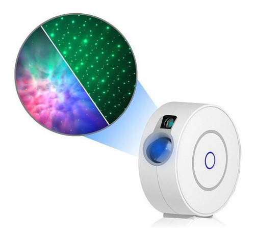 Projetor Estrelas Led Smart Star Wifi Tuya Alexa Google Cor Branco