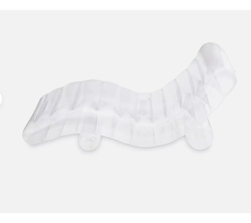 Cama Inflable Flotante Para Albercas Con Portavasos Color Transparente