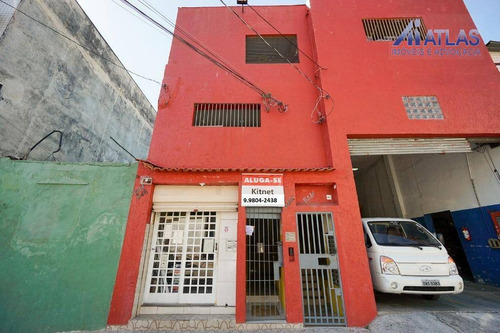 Kitnet Com 1 Dormitório Para Alugar, 15 M² Por R$ 700,00/mês - Canindé - São Paulo/sp - Kn0025