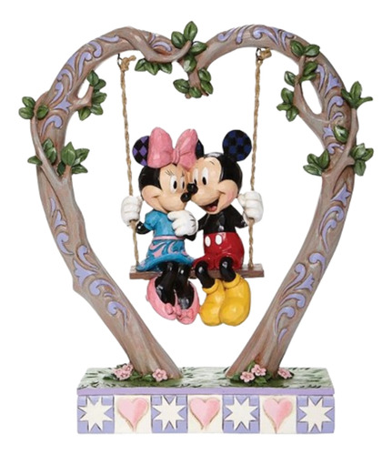 Figuras de Enesco Disney Traditions de Jim Shore en forma de corazón