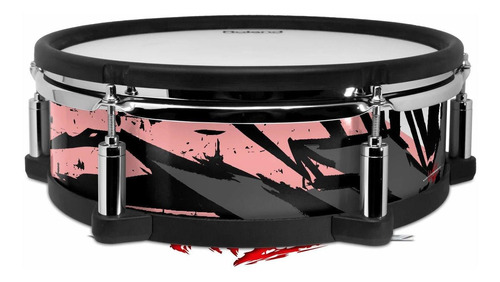 Skin Wrap Para Roland Pd-128 Drum Baja 0040 Rosa Tambor