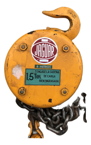 Señorita - Polipasto Jaguar De Cadena 1.5 Ton - Cadena 6m