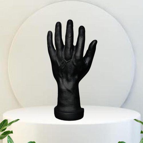 Modelo De Mano Masculina Halloween Fake Negro Mano Izquierda
