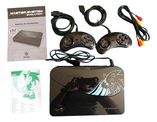 Master System Evolution 132 Jogos Cib Completíssimo Preto