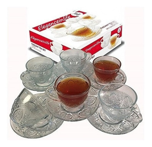 Vasos Y Copas Juego De Taza Y Platillo Vaso De Té De Vidrio