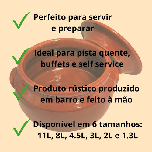 Caçarola 2l Para Sua Feijoada Mineira E Self Service 2 Peças