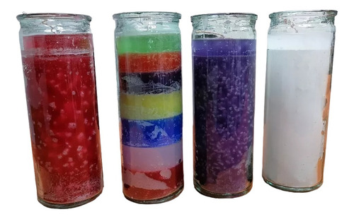 2 Veladoras De Vaso Completamente Liso Varios Colores