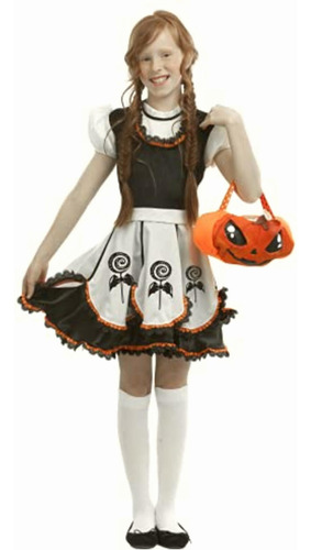 Cute Pumpkin Girl Kids, Disfraz De Vestido De Calabaza Para