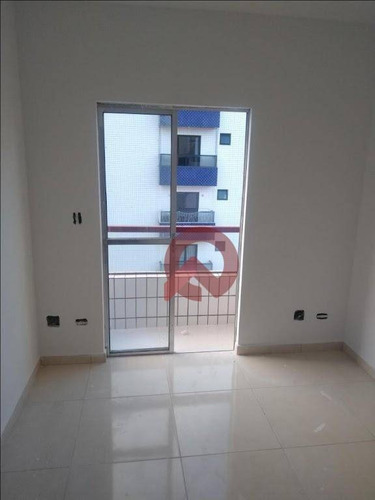 Imagem 3 de 13 de Apartamento Com 1 Dormitório À Venda, 43 M² Por R$ 160.000,00 - Vila Guilhermina - Praia Grande/sp - Ap2833