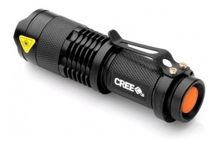 Linterna Cree Led Q5 Tactica + Cargador + Pila 14500 3.7v 10