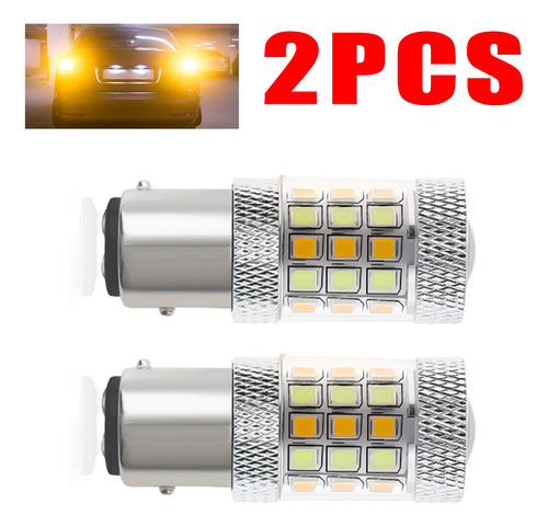 2 Focos Led 1157 12 V Bicolor Blanco Ámbar K