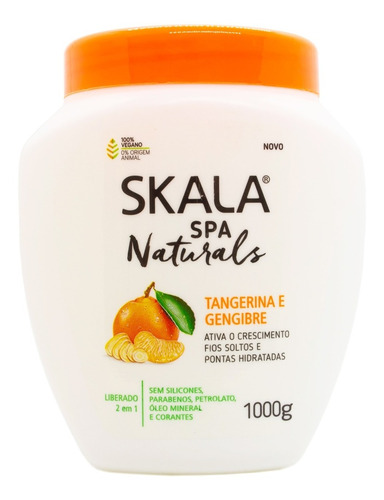 Skala Spa Naturals Tangerina Máscara Vegana Crecimiento 1kg