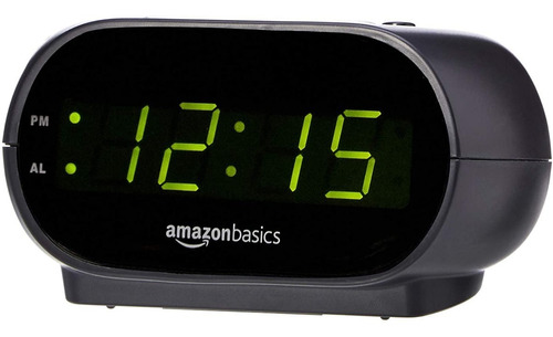 Amazon Basics Small Digital Alarm Clock With Led Display