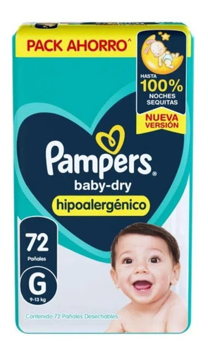 Pampers Babydry Hipoalergenico Todos Los Talles