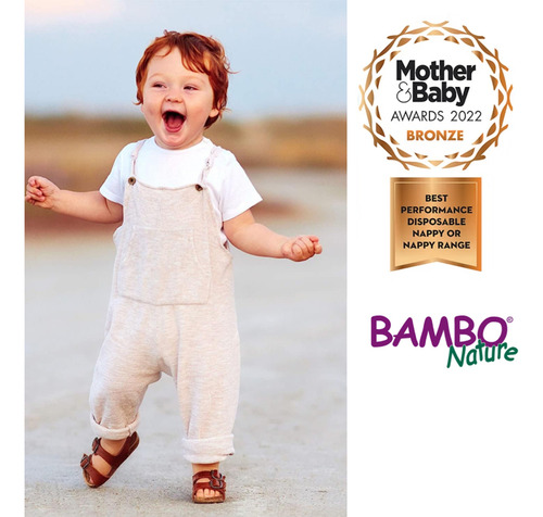 Caja Pañal Ecológico Bebe Bambo Nature 4, Paq.alto (144 Uni)
