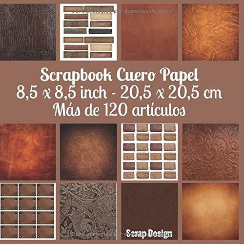 Scrapbook Cuero Papel 8,5 X 8,5 Inch - 20,5 X 20,5 Cm Mas De