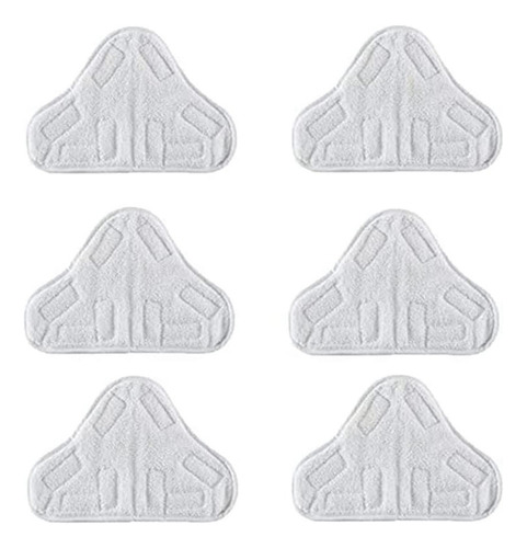 6 Almohadillas For Mopa A Vapor H2o X5, Lavable, Microf