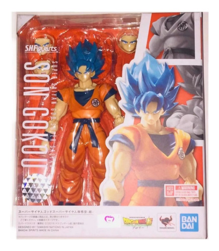 Son Goku Súper Sayan God Shf Bandai Original