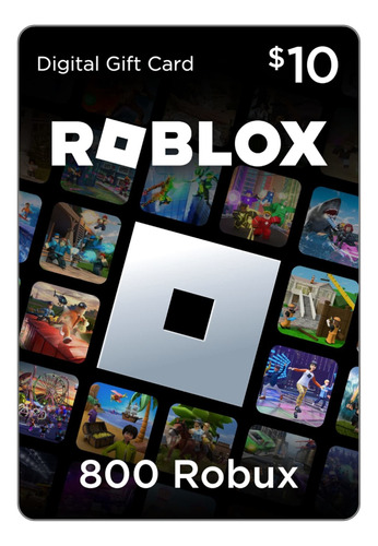  Roblox Gift Card $10 (800 Robux) - Código Digital