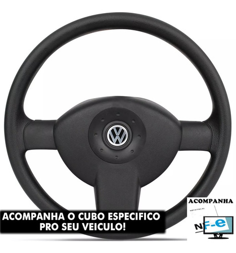 Volante Da Spacefox 2008 Ori  Buzina Volkswagen Preto