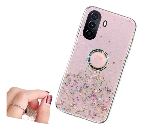 Funda Para Huawei Nova Y70 Brillante Con Brillo Estrella