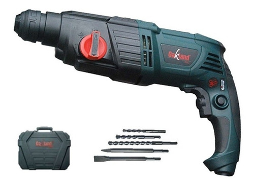 Rotomartillo electroneumático Oakland Industrial MR-3100 verde y negro frecuencia de 60Hz con 800W de potencia