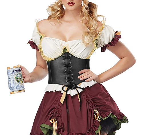 Corset Para Disfraz Cosplay  Pirata Vikinga Brujita Cosplay 