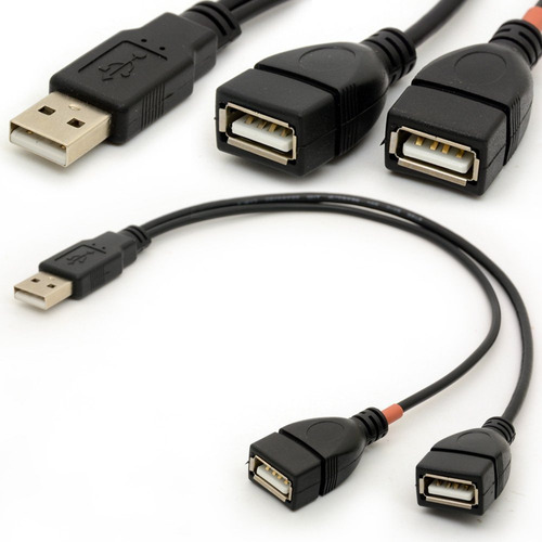 Cable Usb Y Splitter Usb 2.0power Enhancer Hub Adapter Cable