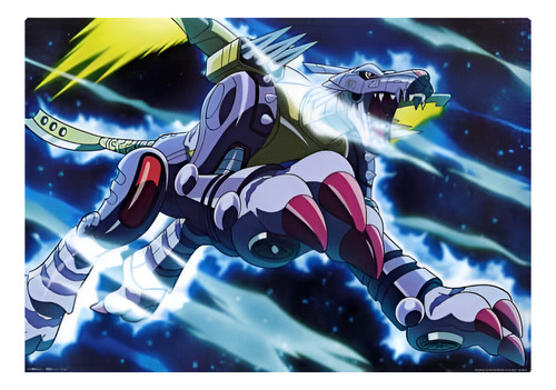 Poster Digimon Metalgarurumon Ultimate Evolution Bandai