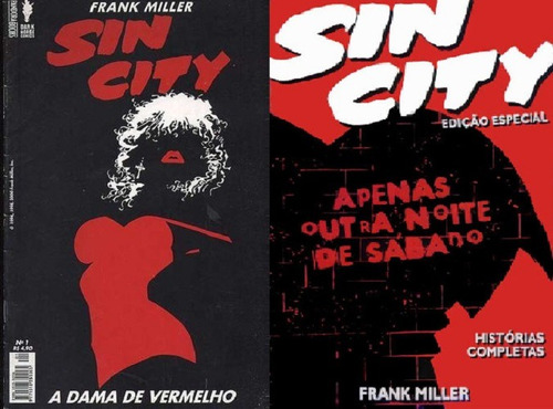 Kit 2 Gibi Sin City A Dama De Vermelho E Apenas Outra Noite