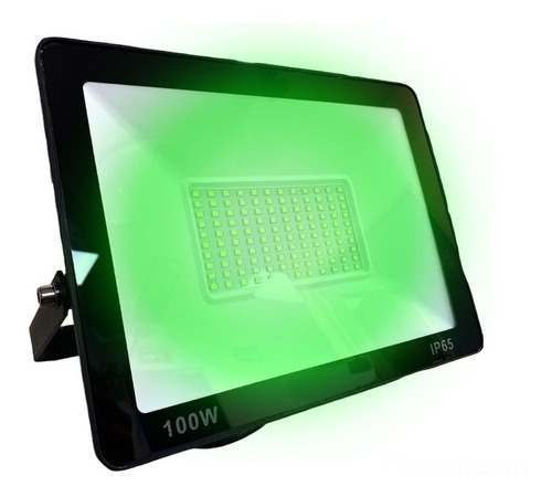 Reflector Led 100w Ip65 Uso Exterior Luz Verde 