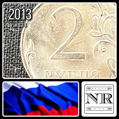 Rusia - 2 Rublos - Año 2013 - Y #834 - Águila Bicéfala