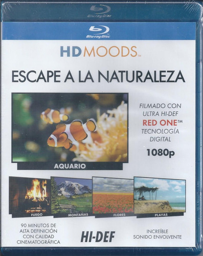 Escape A La Naturaleza Acuario Blu-ray Nacional Hd Moods