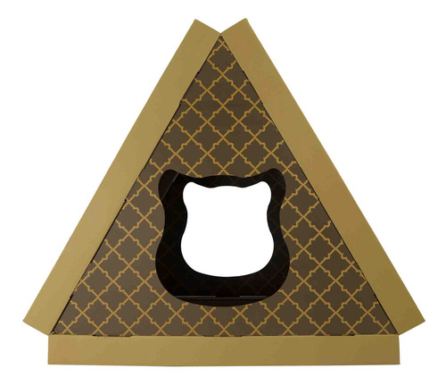 Rascador Ke Woow Premium Tipo Escalera Y Juguete Para Gato Color Tipi Café